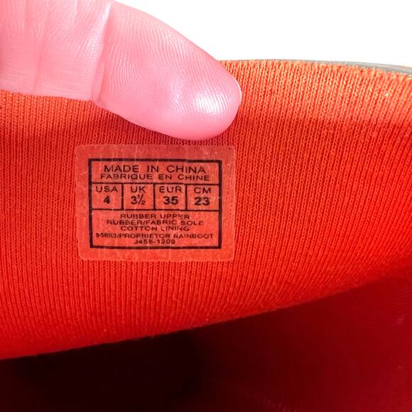 Polo Ralph Lauren Proprietor Kids Rubber Rain Boots Size 4 - Picture 13 of 13